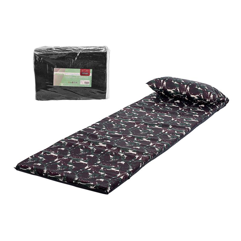 Colchonete para Camping e Travesseiro Solteiro 178x58cm - Pitangueiras