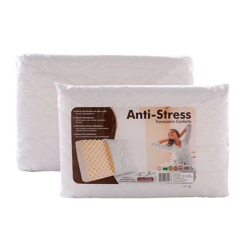 Travesseiro Anti-Stress  50x70cm - F.A. Colchões