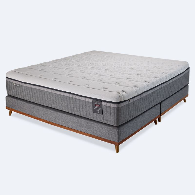 Cama Box King Molas Ensacadas HCell e Viscoelástica 193x203x66cm - Max Recovery