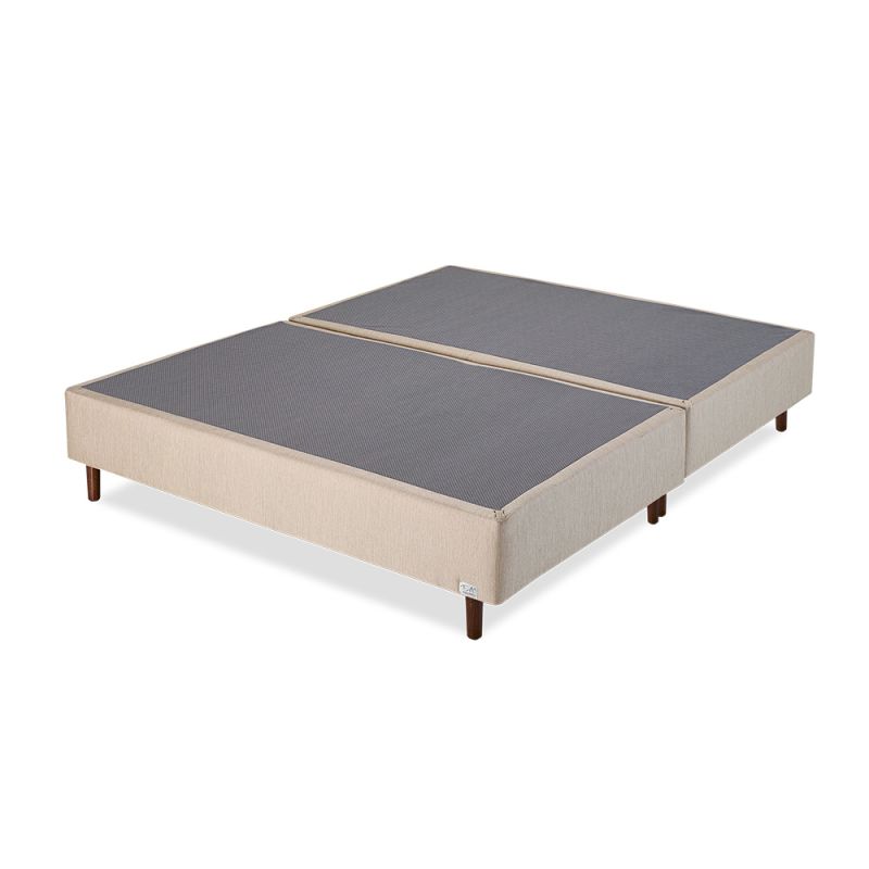 Cama Box Bege King 193x203x34 - F.A. Colchões