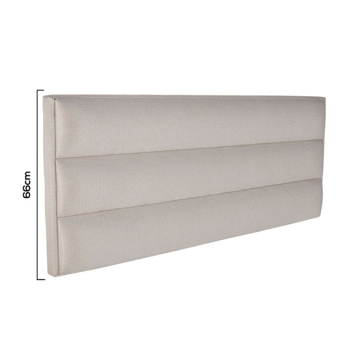 Painel Premium Wave Bege Queen 158x66cm