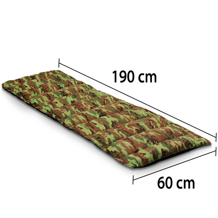 Kit 2 Colchonetes Para Camping Solteiro Camuflado 190x60cm - Mont Long