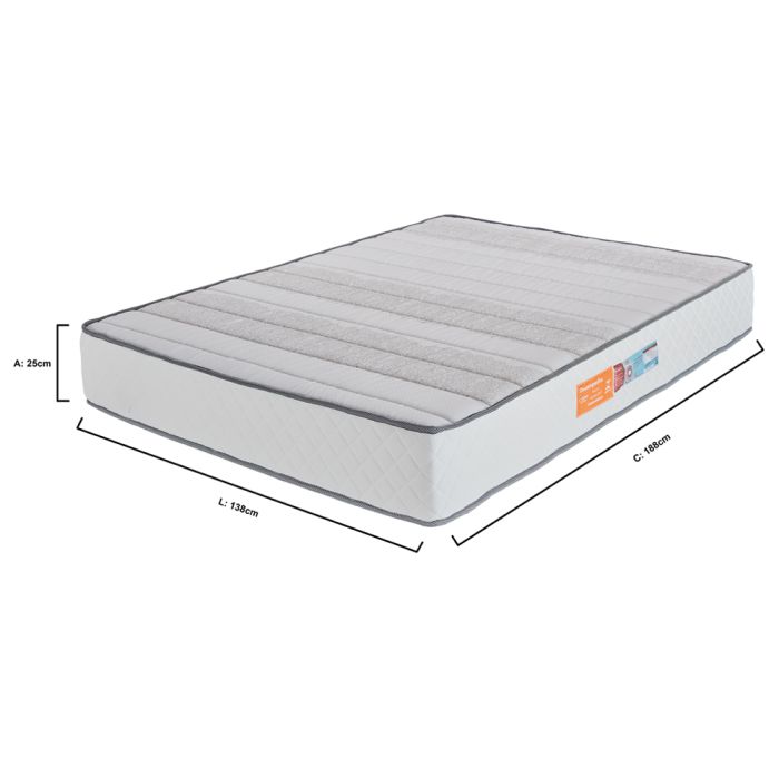 Colchão Casal 138x188x25cm Espuma D33 - Fit - FA Colchões