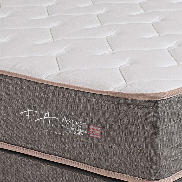 Colchão e Box Casal Molas Ensacadas Pillow Duplo 138x188x61cm - Aspen