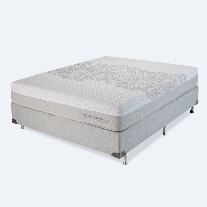 Colchão e Box Viúva Espuma SoftGel Wave System 108x198x63cm - NUV