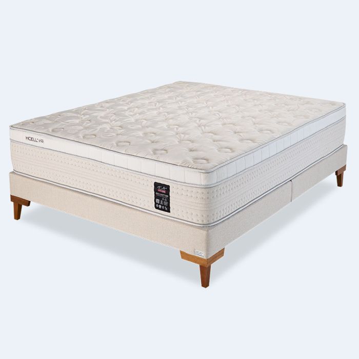 Cama Box King Hcell D40 Molas Ensacadas 193x203x68cm - Eco Cotton