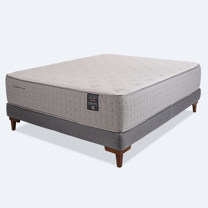  Cama Box King Espuma Nasa Molas Ensacadas 193x203x70 - MemoGel 