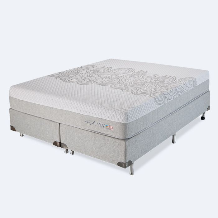 Colchão e Box Queen Espuma SoftGel Wave System 158x198x63cm - NUV