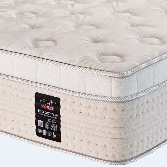 Cama Box King Hcell D40 Molas Ensacadas 193x203x68cm - Eco Cotton