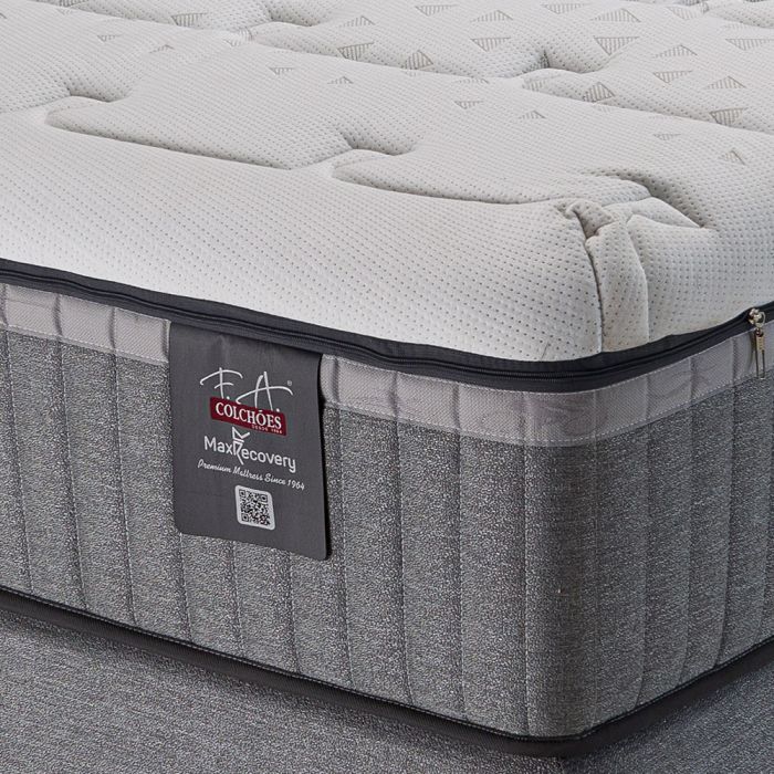 Cama Box Queen Molas Ensacadas HCell e Viscoelástica 158x198x66cm - Max Recovery