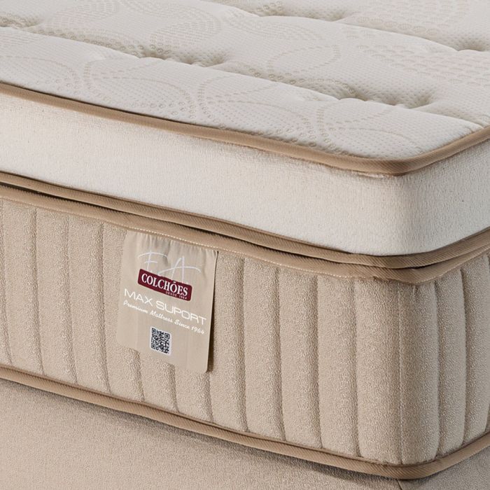 Colchão King Espuma D40 Molas Ensacadas 193x203x36cm - Max Suport