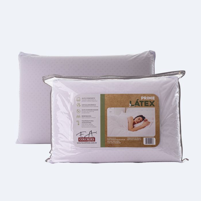 Travesseiro de espuma Látex 50x70cm - Látex Prime