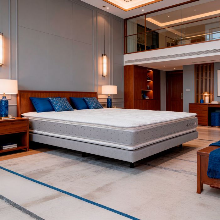 Colchão King Molas Ensacadas Pillow Duplo ViscoGel 193x203cm Nebraska F.A. Colchões