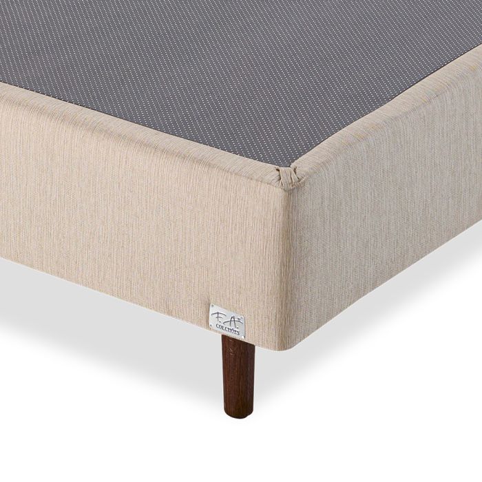 Cama Box Bege King 193x203x34 - F.A. Colchões